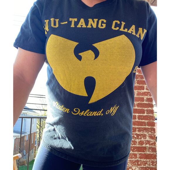 Wu Tang Clan Staten Island NY Band T Shirt sz L 2012 Gildan - Picture 1 of 5